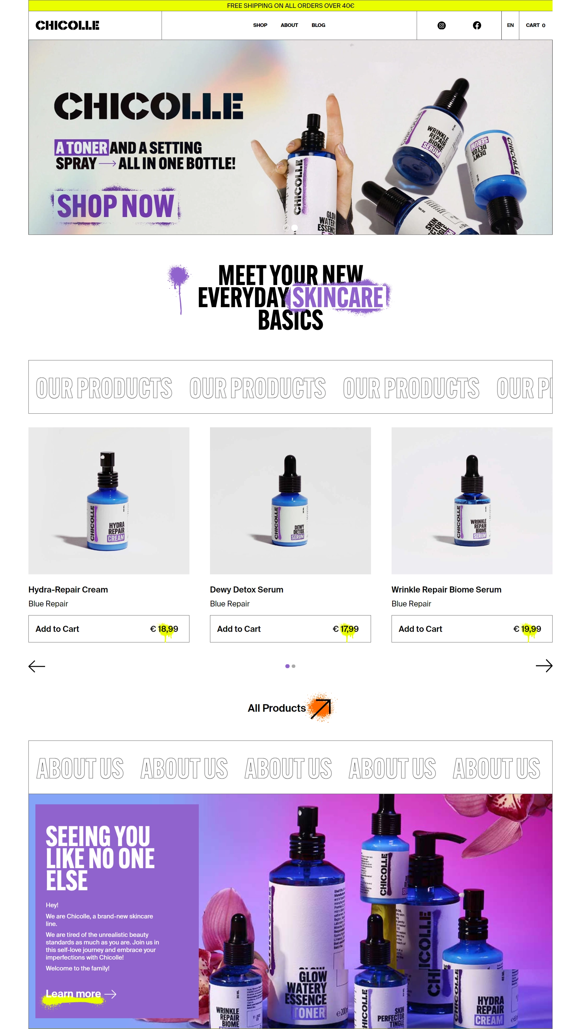 landing page design example