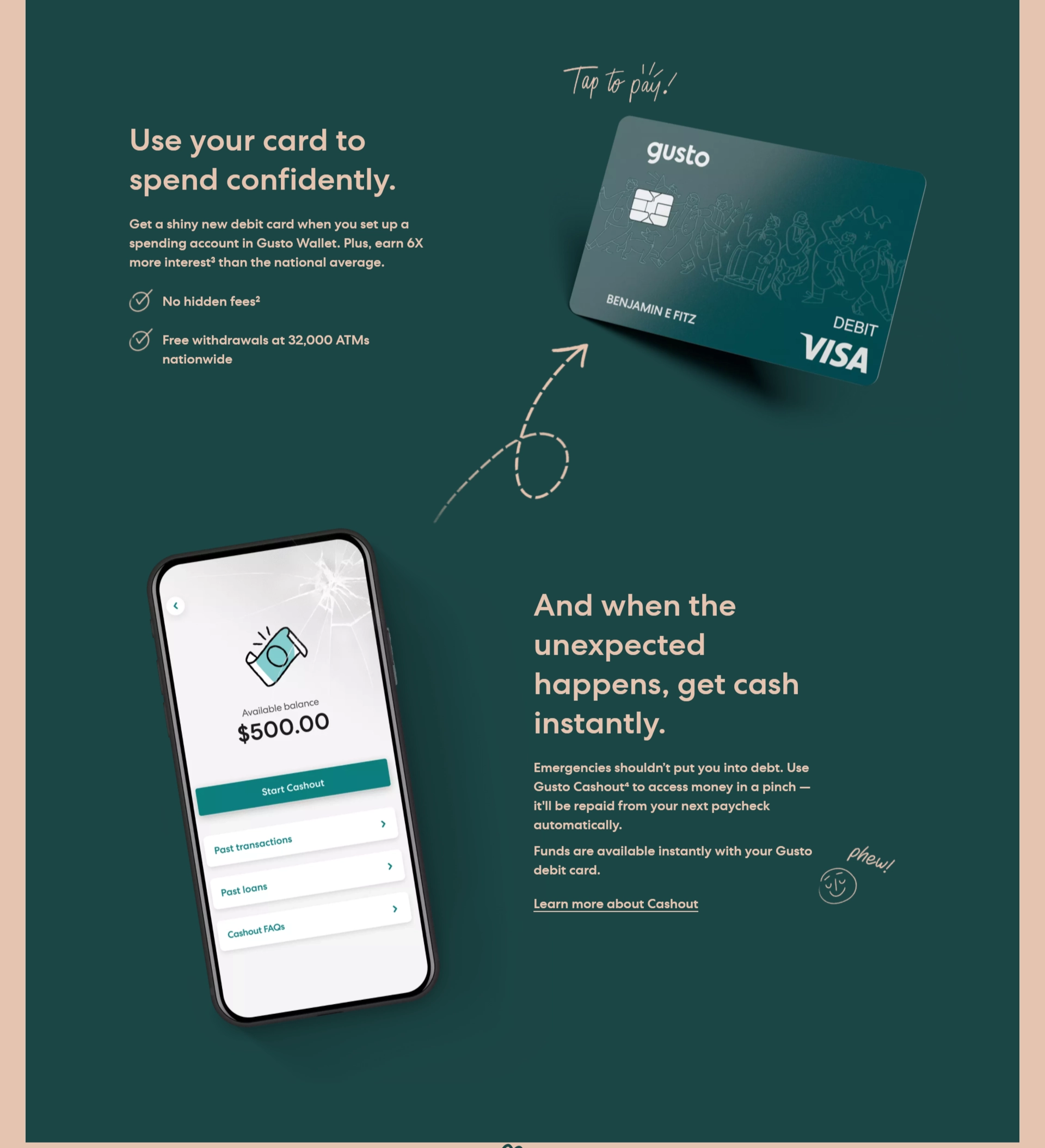 inspiring landing page example
