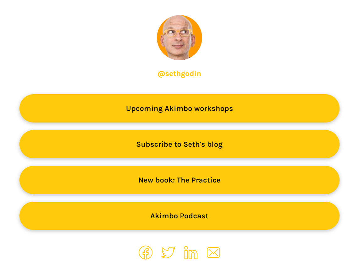 多个 Instagram 生物链接的示例 example of multiple Instagram bio links