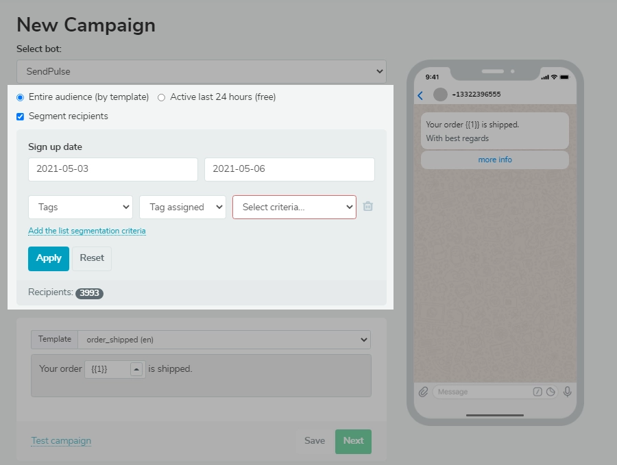 segmentacja kampanii WhatsApp whatsapp campaign segmentation