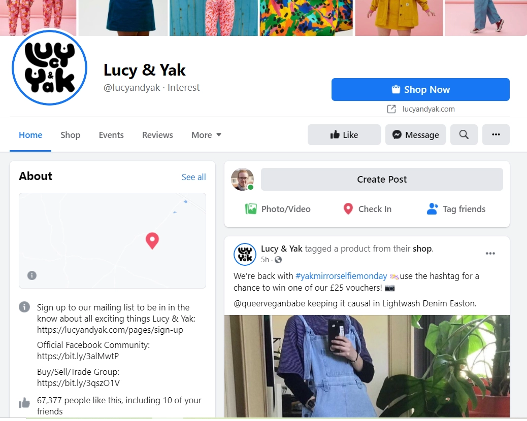 脸书专页 facebook page