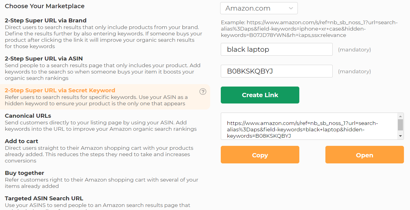 URL optimizat pentru cuvinte cheie Keyword optimized URL