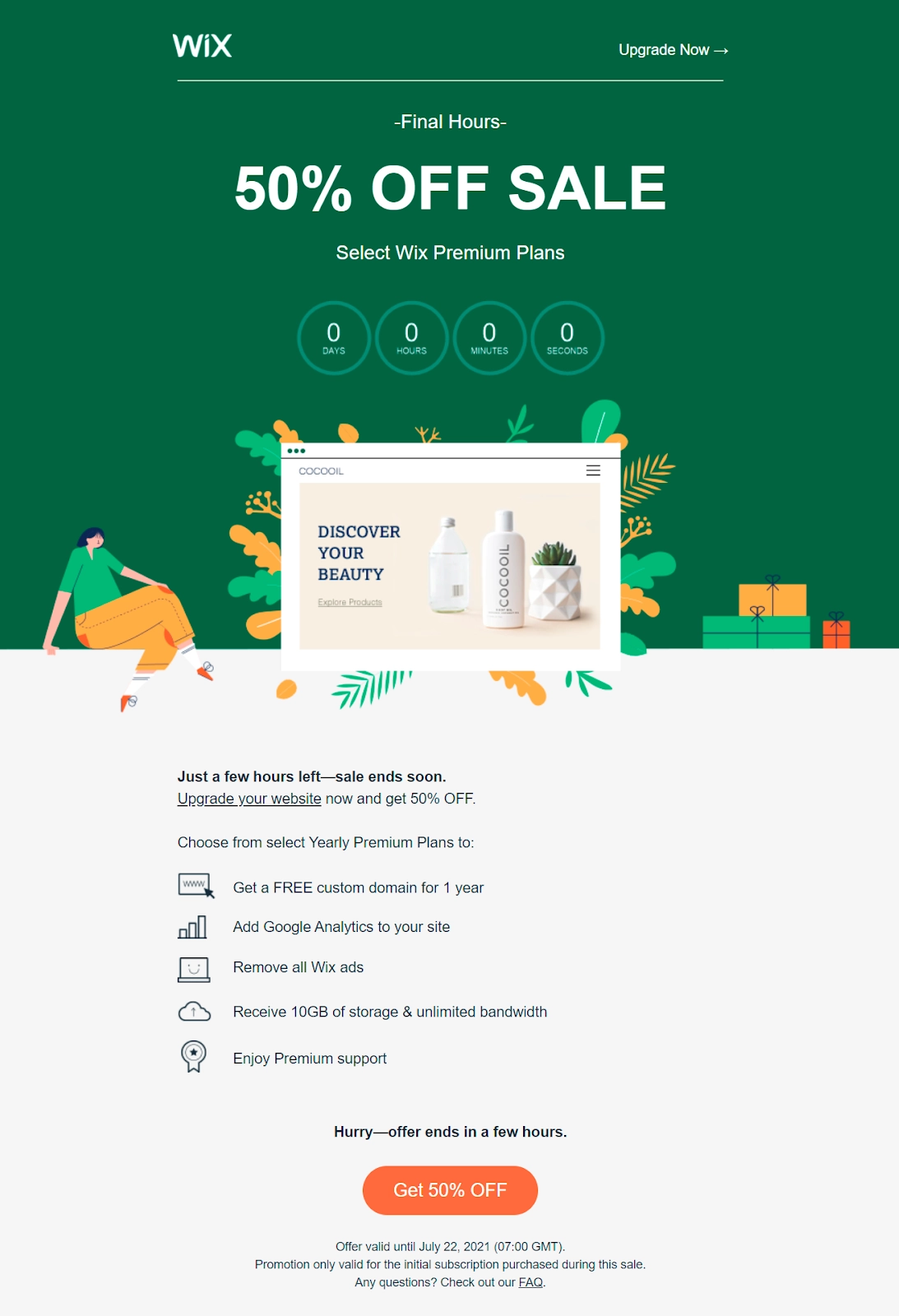 最後機會電子郵件示例 last chance email example