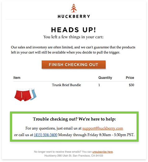 E-mail Huckberry