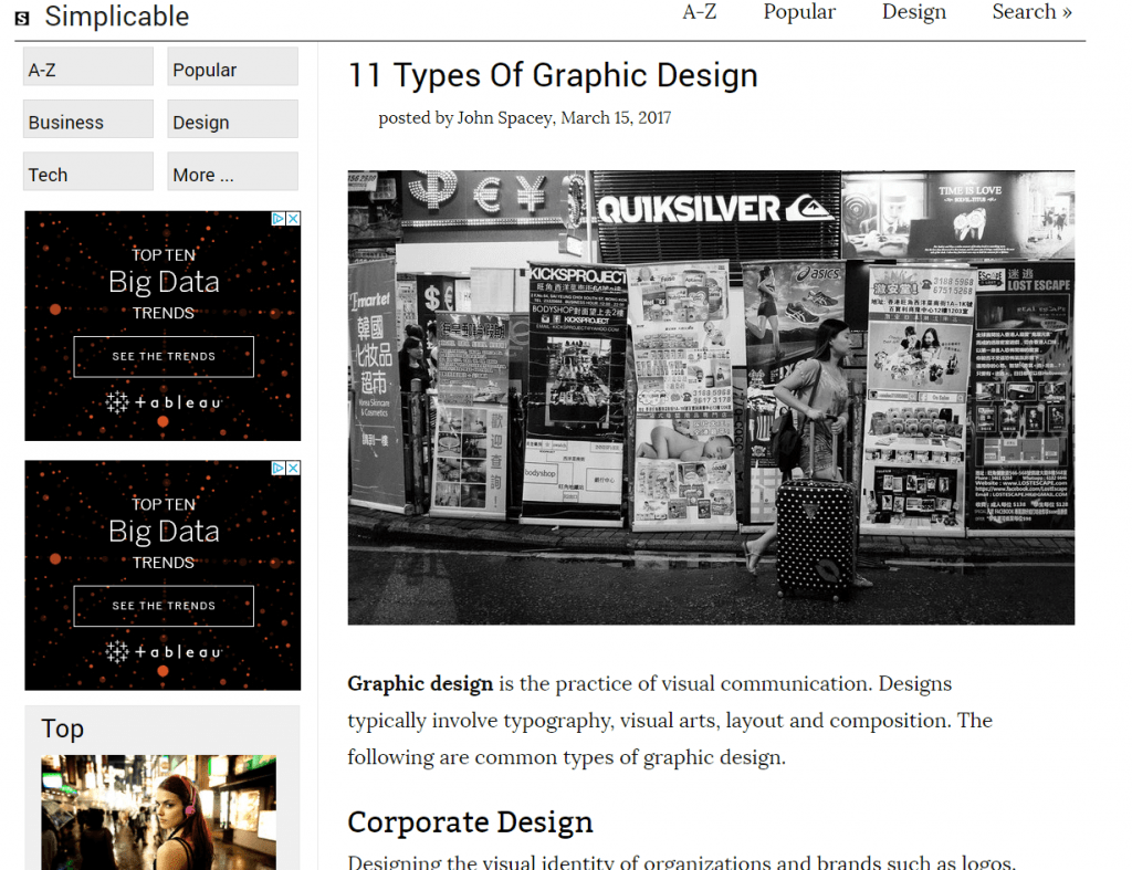 i siti web di grandi industrie sono una fonte di parole chiave seme