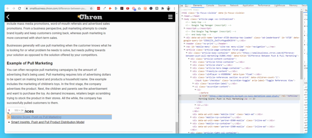 nofollow Backlink-Definition und -Beispiel