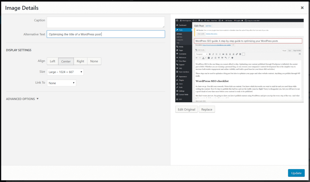 L'utilisation du texte alternatif de l'image est une partie importante du référencement WordPress
