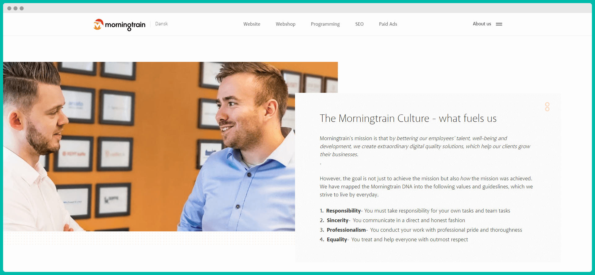 ตัวอย่างวัฒนธรรมองค์กร