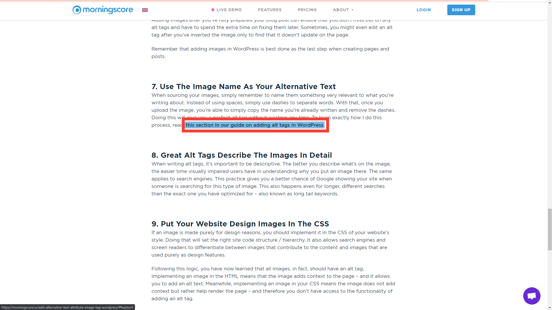 13 내부적으로 중요한 페이지 및 기사 링크