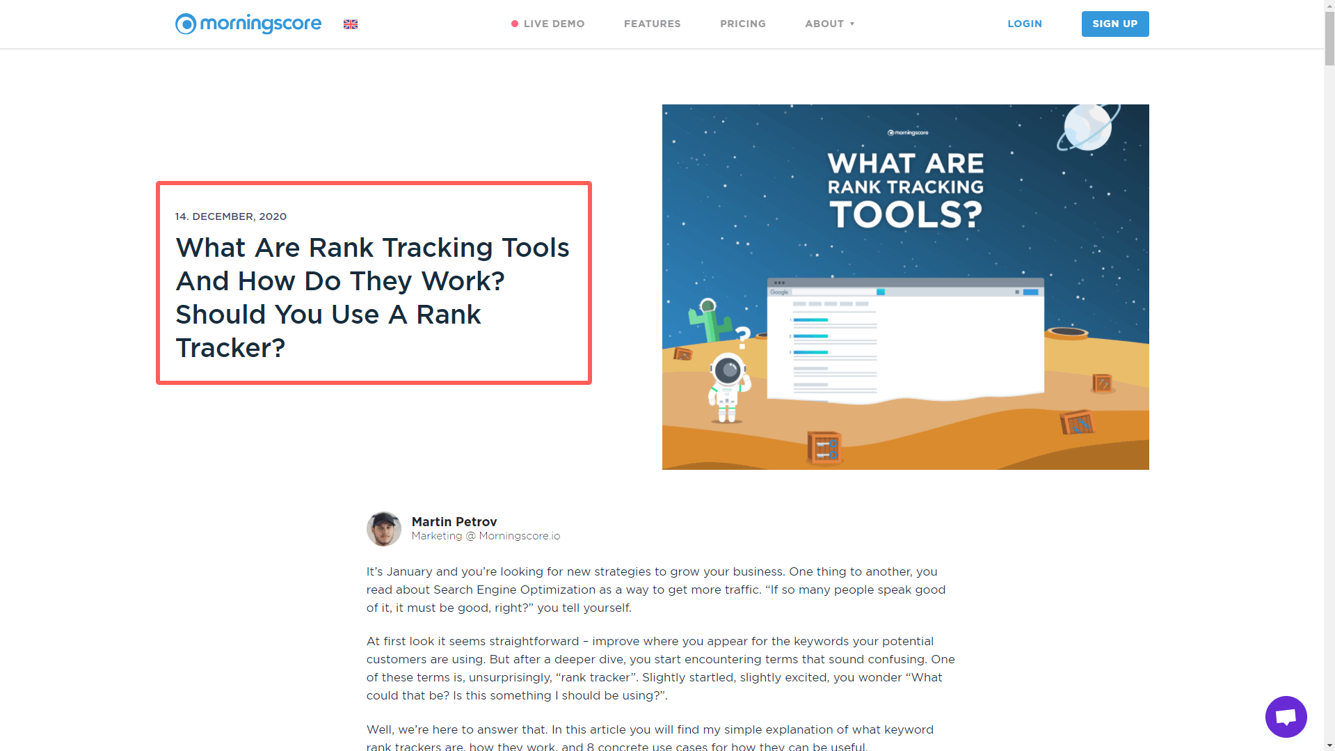 improve site attractiveness with content clusters example rank tracker