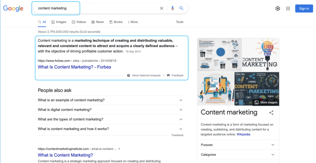 unikalne i trafne treści