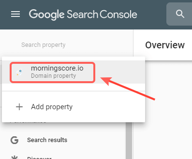 เข้าสู่ระบบ Google Search Console